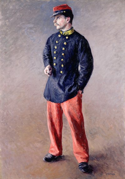 Ein Soldat, 1881 von Gustave Caillebotte